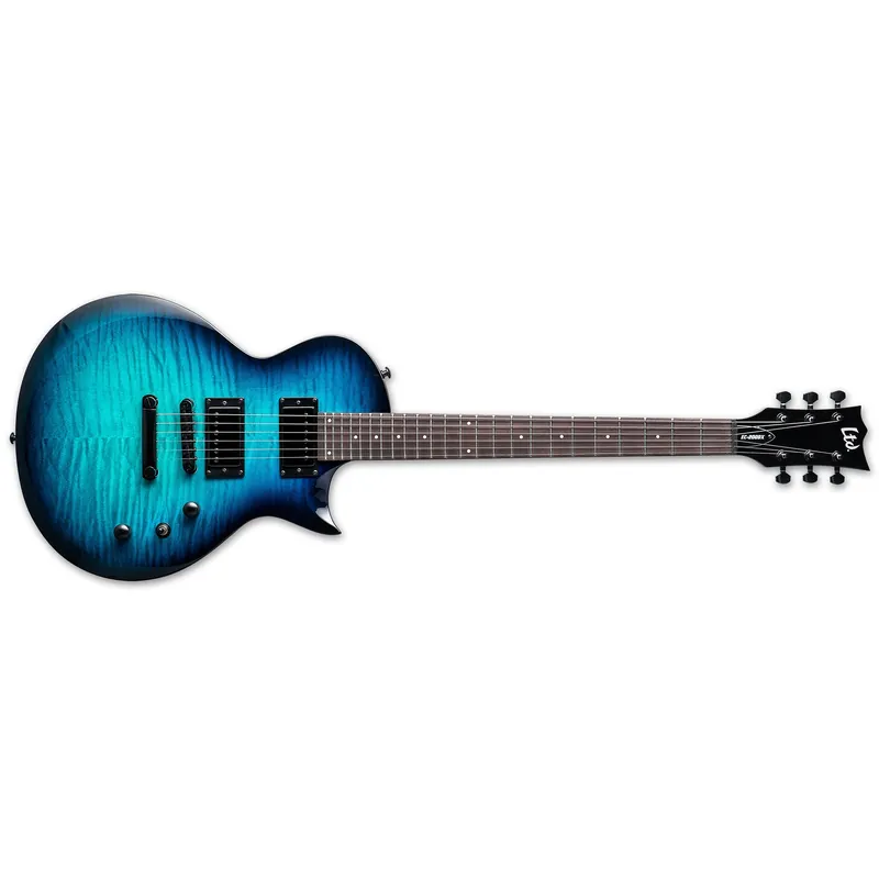 ESP LTD EC-200DX Guitar, Rosewood Fretboard, Roasted Maple Neck, Blue Burst Express Delivery