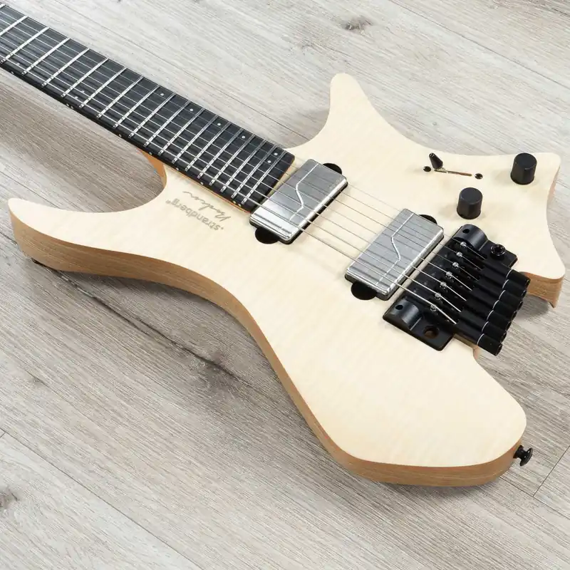 Strandberg Boden Prog NX 7 Multi-Scale 7-String Headless Guitar, Natural Flame Certified