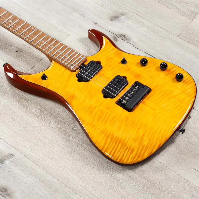 Buy Today Ernie Ball Music Man John Petrucci JP15 Japanese Maple Guitar, Exclusive Pitbull Audio Trans Gold