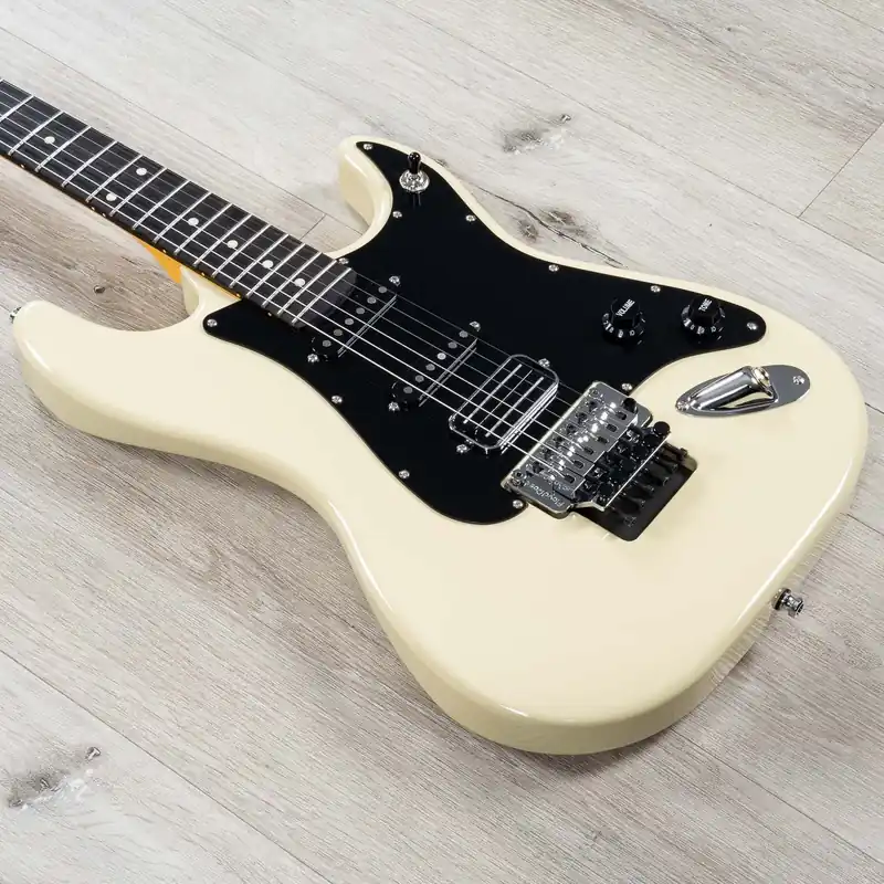 Godin Alex Lifeson LERXST Limelight Cream Floyd Rose Guitar, Ebony Fretboard, Signed with Hard Case Free Delivery