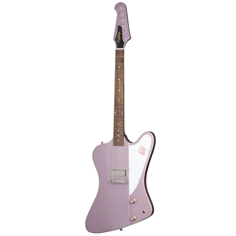 Seasonal Sale Epiphone Inspired by Gibson Custom 1963 Firebird I Guitar, USA Pickup, Heather Poly