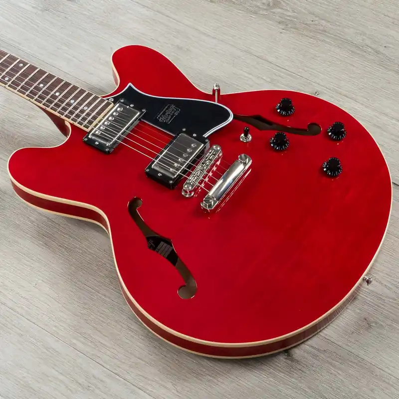 Trusted Brand Heritage Standard Collection H-535 Semi-Hollow Guitar, Rosewood Fretboard, Trans Cherry