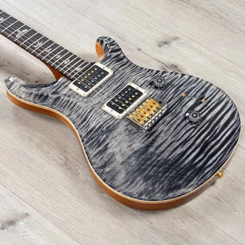 PRS Paul Reed Smith Custom 24 10-Top Guitar, Rosewood Fretboard, Wing Tuners, Charcoal Handmade