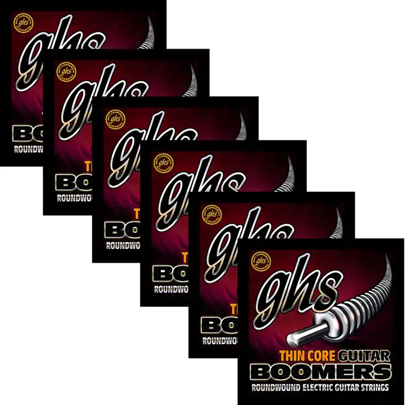 Flash Sale 6 Sets GHS TC-GBL Thin Core Boomer Light Electric Guitar Strings TCGBL ThinCore 10-46