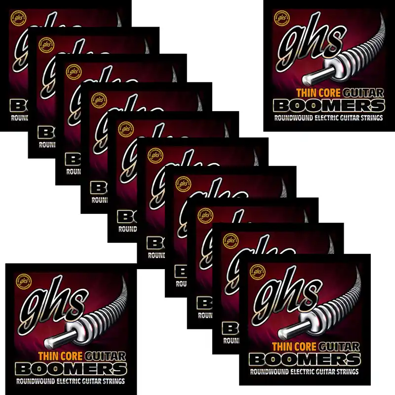 Sale 12 Sets GHS TC-GBL Thin Core Boomer Light Electric Guitar Strings TCGBL ThinCore 10-46
