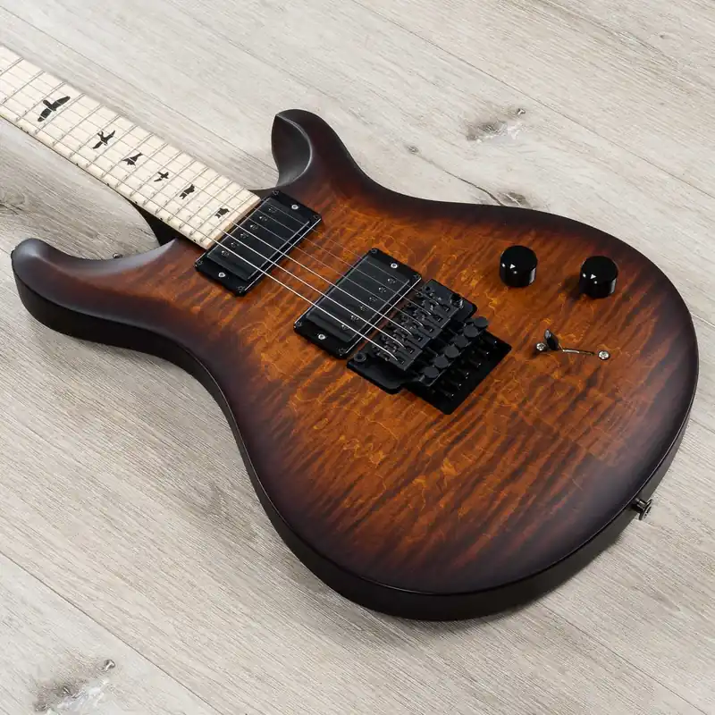 Flash Sale PRS Paul Reed Smith Dustie Waring DW CE 24 ''Floy'' Guitar, Burnt Amber Wraparound Smokeburst