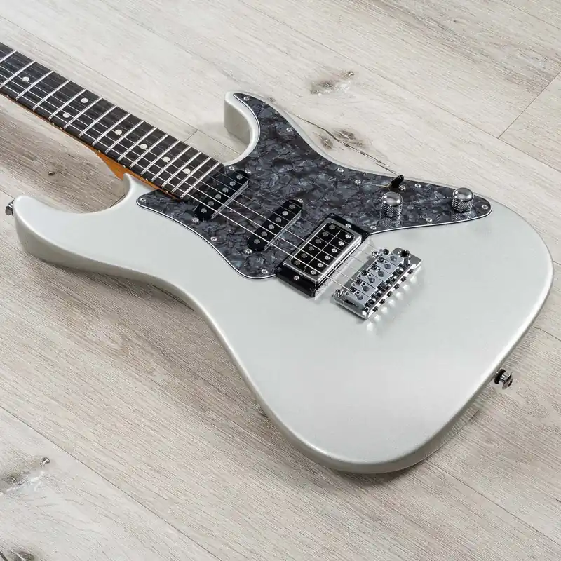 Handmade Suhr Pete Thorn Signature Standard HSS Guitar, Ebony Fingerboard, Inca Silver