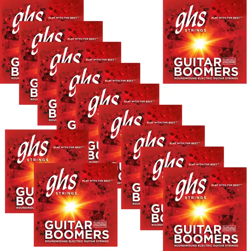 Express Delivery 12 Sets GHS GBZW Boomers Nickel Plated Steel Heavy Electric Guitar Strings 10-60