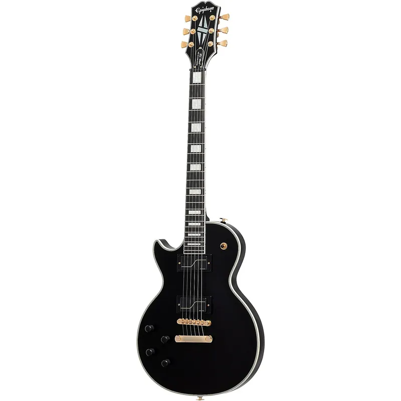 Money Back Guarantee Epiphone Matt Heafy Les Paul Custom Origins Left-Handed Guitar, Fishman Fluence Modern Pickups, Ebony