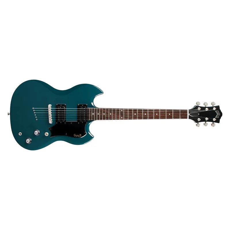 Guild Newark St. Collection Polara Guitar, Rosewood Fretboard, Blue Steel Professional Grade