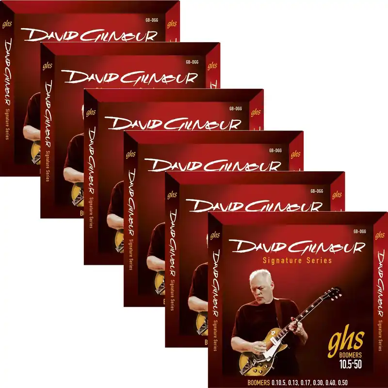 Sale 6 Sets GHS DGG David Gilmour Signature Boomers Les Paul Electric Guitar Strings 10.5-50