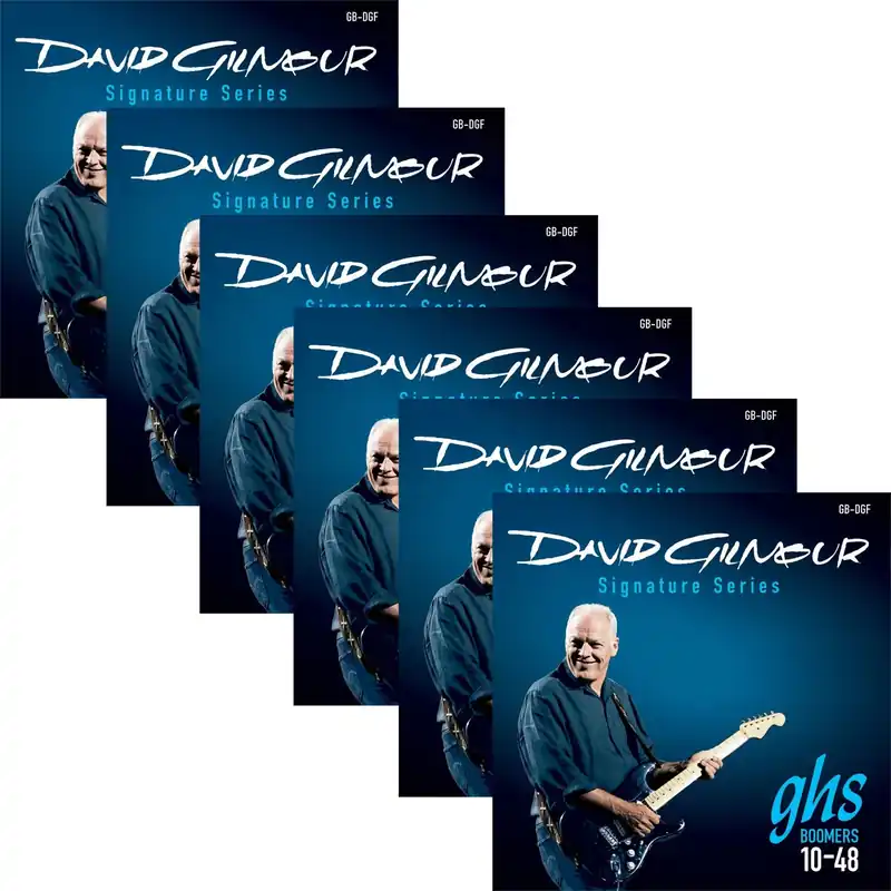 6 Sets GHS DGF David Gilmour Boomers Fender Stratocaster Electric Guitar Strings 10-48 Direct From Manufacturer