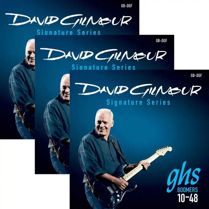 Premium 3 Sets GHS DGF David Gilmour Boomers Fender Stratocaster Electric Guitar Strings 10-48
