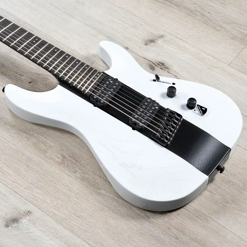 One Day Deal Schecter C-7 Rob Scallon 7-String Multi-Scale Guitar, Ebony Fretboard, Diamond '78 Pickups, Contrast
