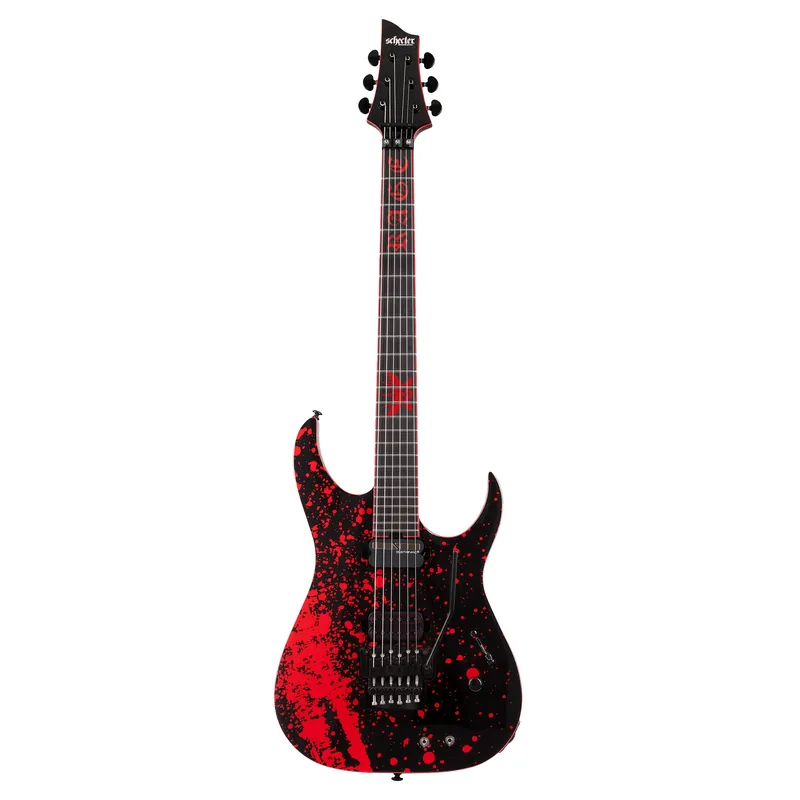 Schecter Sullivan King Banshee-6 FR-S Guitar, Apocalypse & Sustainiac Pickups, Obsidian Blood Worldwide Shipping