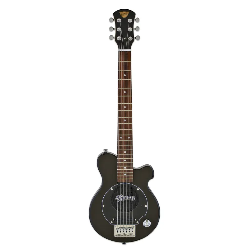 Affordable Pignose PGG-200-BK Short-Scale Mini Electric Guitar, Built-In Amp, Black