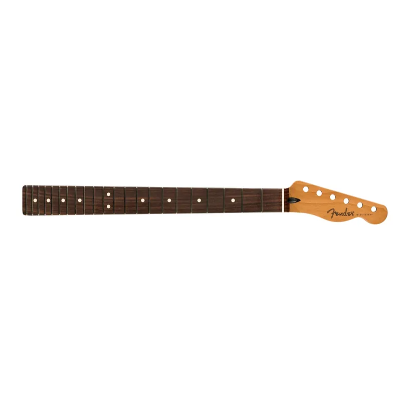 Special Offer Fender Satin Roasted Maple Telecaster Neck, Rosewood Fretboard, 22 Jumbo, 12Radius, Flat Oval