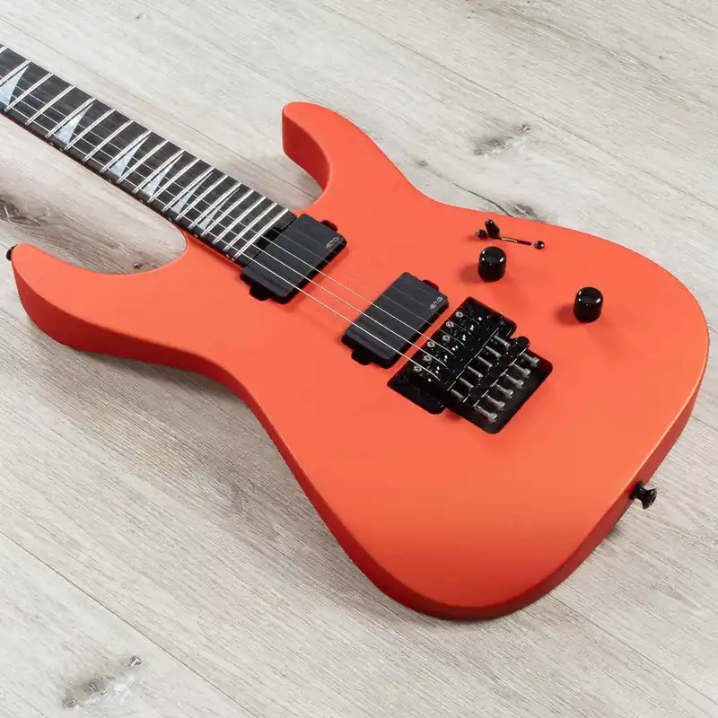 Best Seller Jackson American Series Soloist SL2MG Guitar, Ebony Fretboard, Satin Lambo Orange