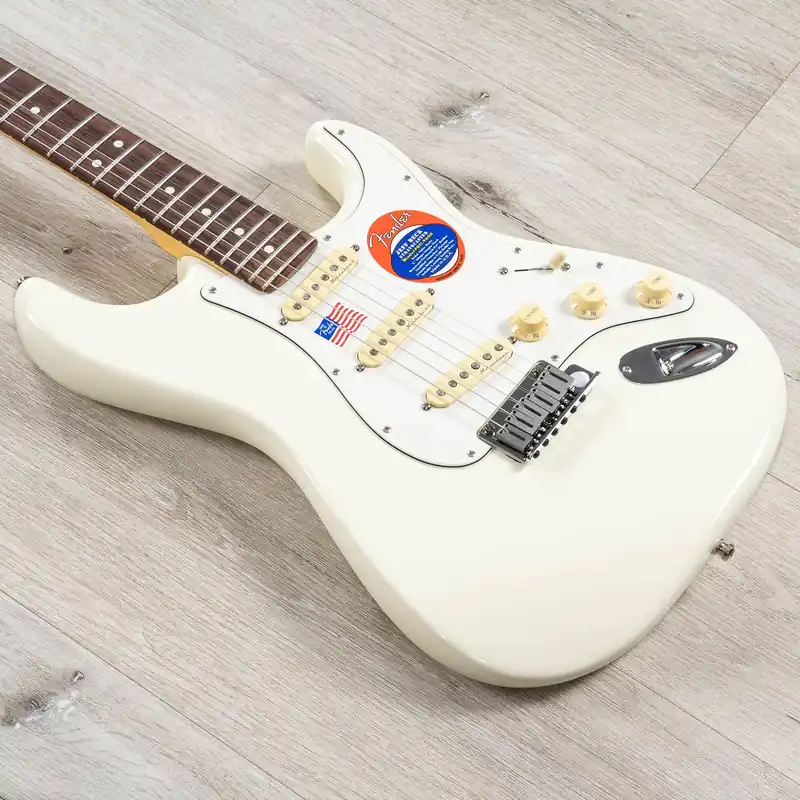 Fender Jeff Beck Stratocaster Guitar, Rosewood Fingerboard, Olympic White Discount