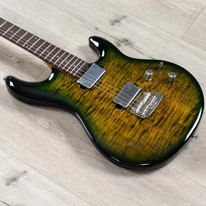 Clearance Ernie Ball Music Man Luke 4 HH Maple Top Guitar, Rosewood Fingerboard, Gator Burst