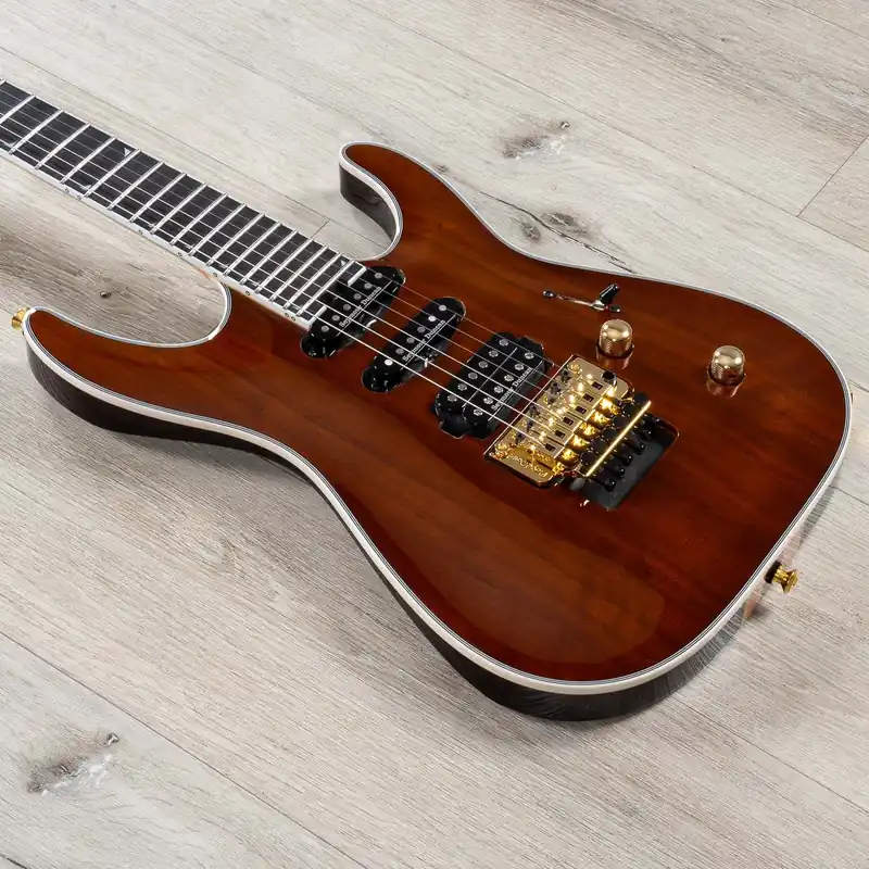 Money Back Guarantee Jackson Pro Plus Series Soloist SLA3W Guitar, Ebony Fretboard, Natural Walnut