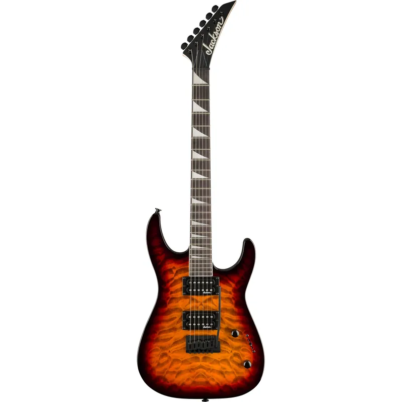Jackson JS Series Dinky JS20 DKQ 2PT Guitar, Tobacco Burst Limited Edition