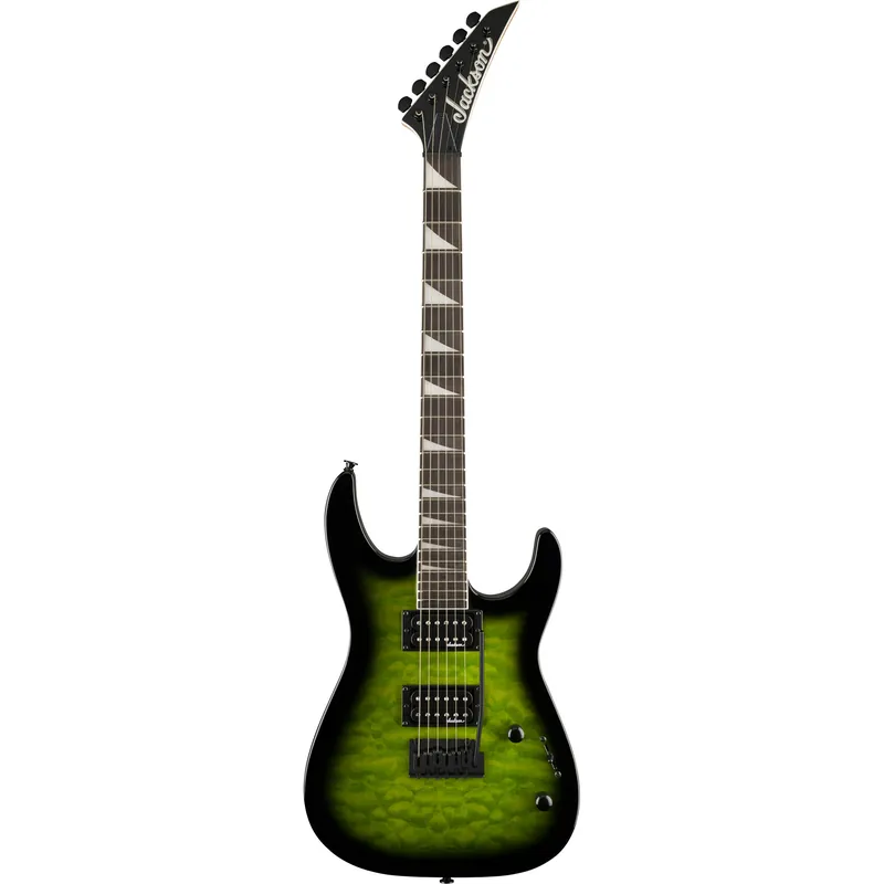 Jackson JS Series Dinky JS20 DKQ 2PT Guitar, Transparent Green Today Only