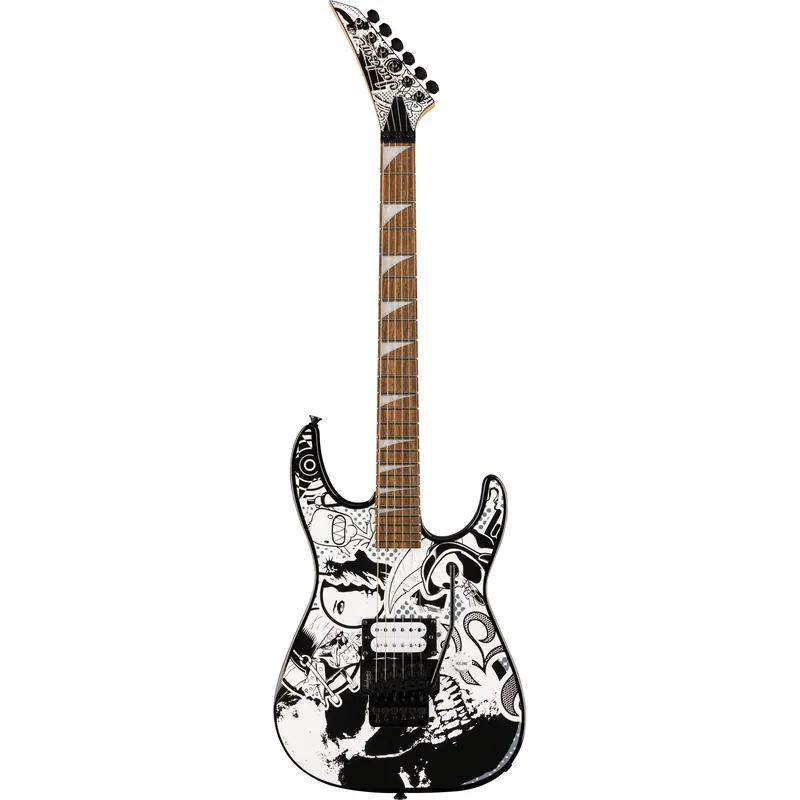 Place Order Jackson X Series Dinky DK1 H Guitar, Laurel Fretboard, Skull Kaos