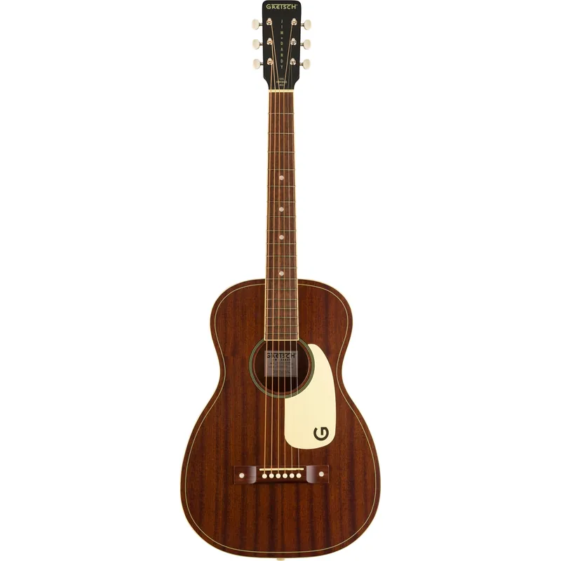 Gretsch Jim Dandy Acoustic Guitar, Walnut Fretboard, Aged White Pickguard, Frontier Stain Flash Sale