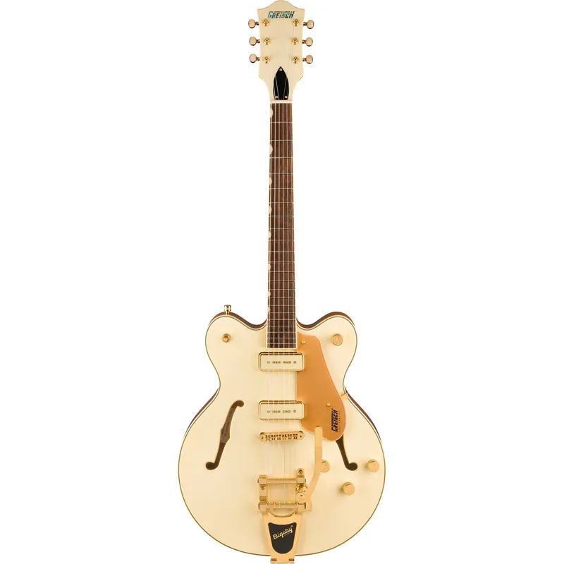 Gretsch Electromatic Pristine LTD Center Block Double-Cut Bigsby Guitar, White Gold Save Now