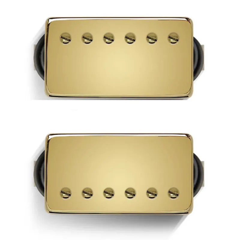 Grab Now Bare Knuckle Holydiver Humbucker Guitar Pickup Set, 53mm Bridge Spacing, Gold Covers