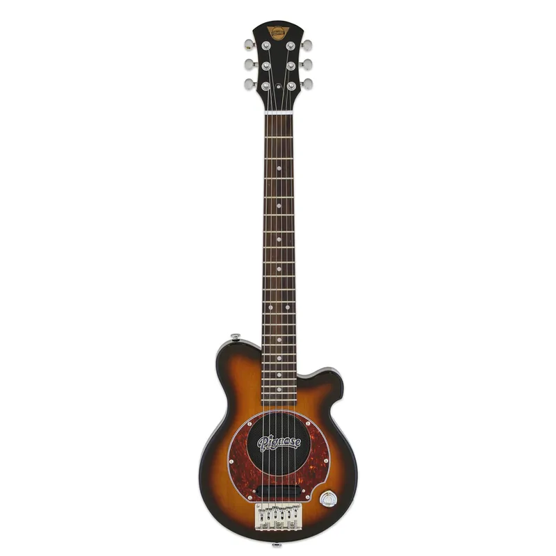 Instant Buy Pignose PGG-200-BS Short-Scale Mini Electric Guitar, Built-In Amp, Vintage Sunburst