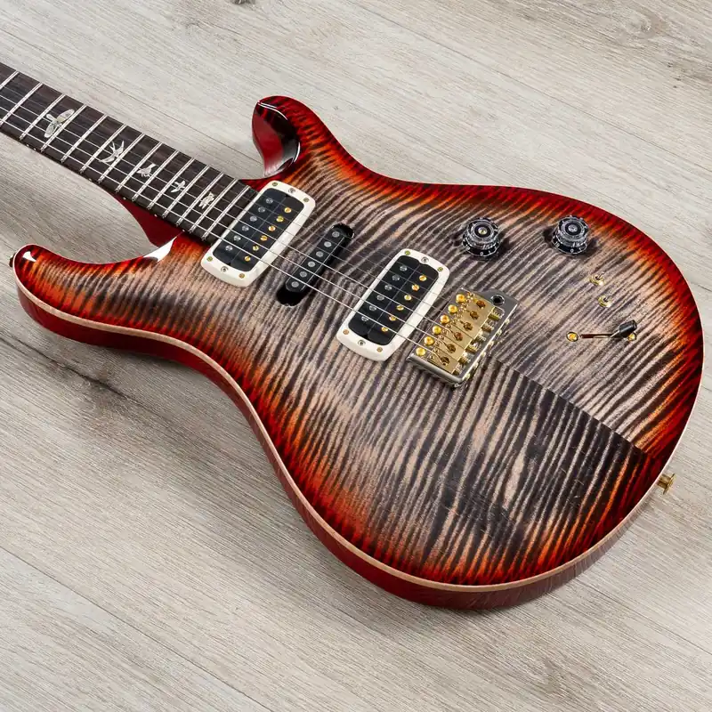 PRS Paul Reed Smith Modern Eagle V 10-Top Guitar, Rosewood Fretboard, Charcoal Cherry Burst One Day Deal