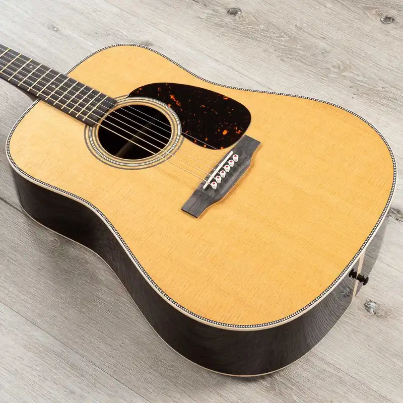 Order Now Martin Guitars D-28 Modern Deluxe Acoustic Guitar, Rosewood Sides & Back, VTS Sitka Spruce Top