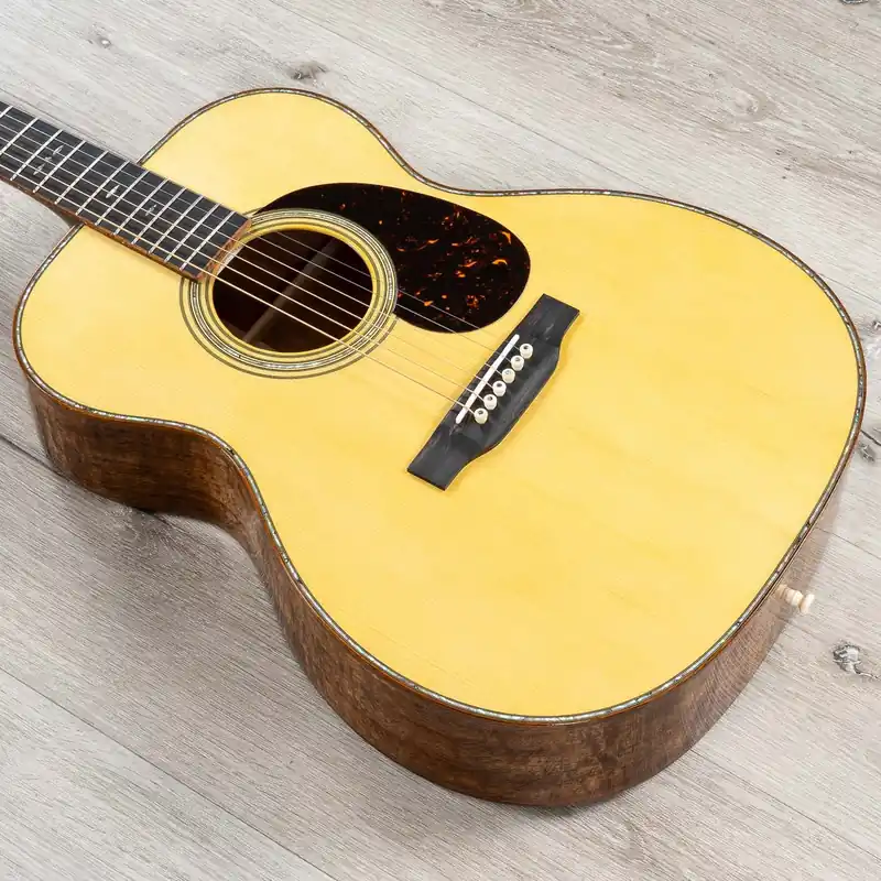 Martin Custom Shop 000-41 Inspired Acoustic Guitar, Highly-Flamed Koa Back & Sides, Italian Alpine Spruce Free Returns