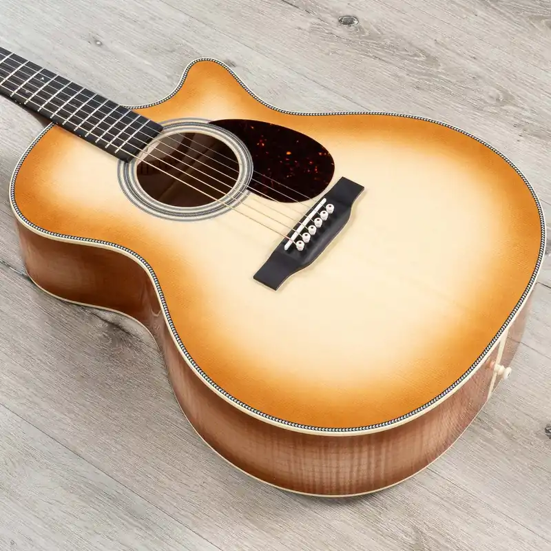 Martin Custom Shop GP-28 Grand Performance Cutaway Acoustic Guitar, Pacific Big Leaf Flamed Maple, Toasted Burst Special Offer