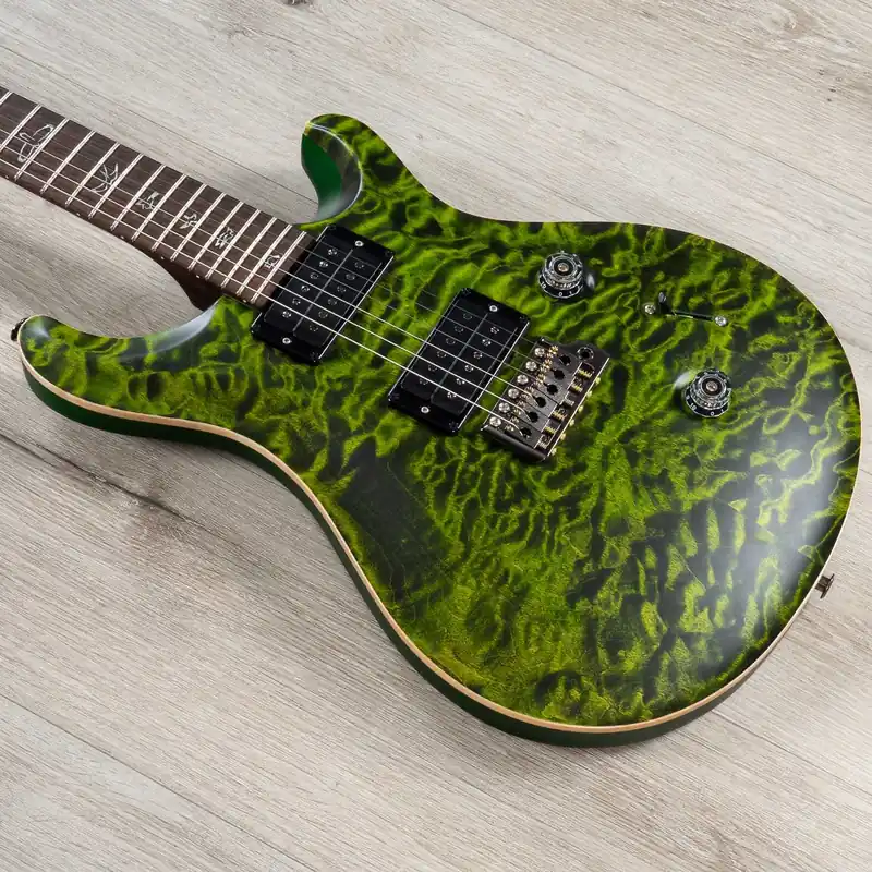 Luxury PRS Paul Reed Smith Wood Library Custom 24 Guitar, Brazilian Rosewood, Jade 2023