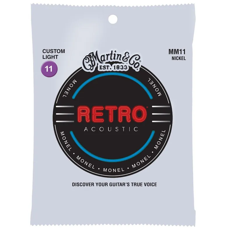 No Minimum Order Martin MM11 Retro Acoustic Guitar Strings, Custom Light 11-52
