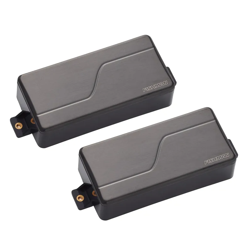 Fishman Fluence Modern 3-Voice Active 7-String Guitar Humbucker Pickup Set, Brushed Black Nickel Fresh Stock