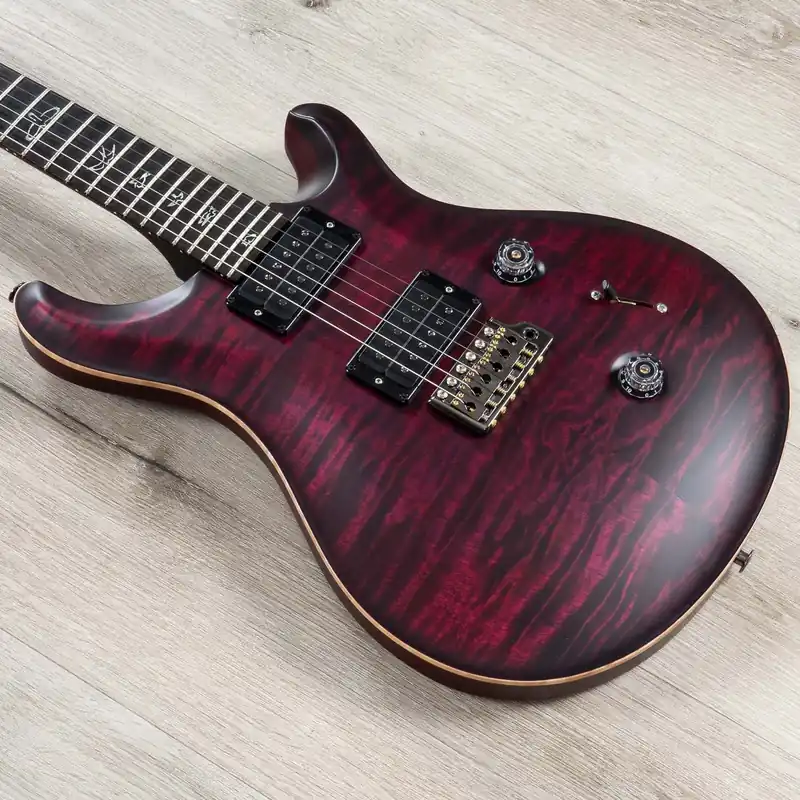 Deal PRS Paul Reed Smith Wood Library Custom 24 Guitar, Satin Angry Larry 2023