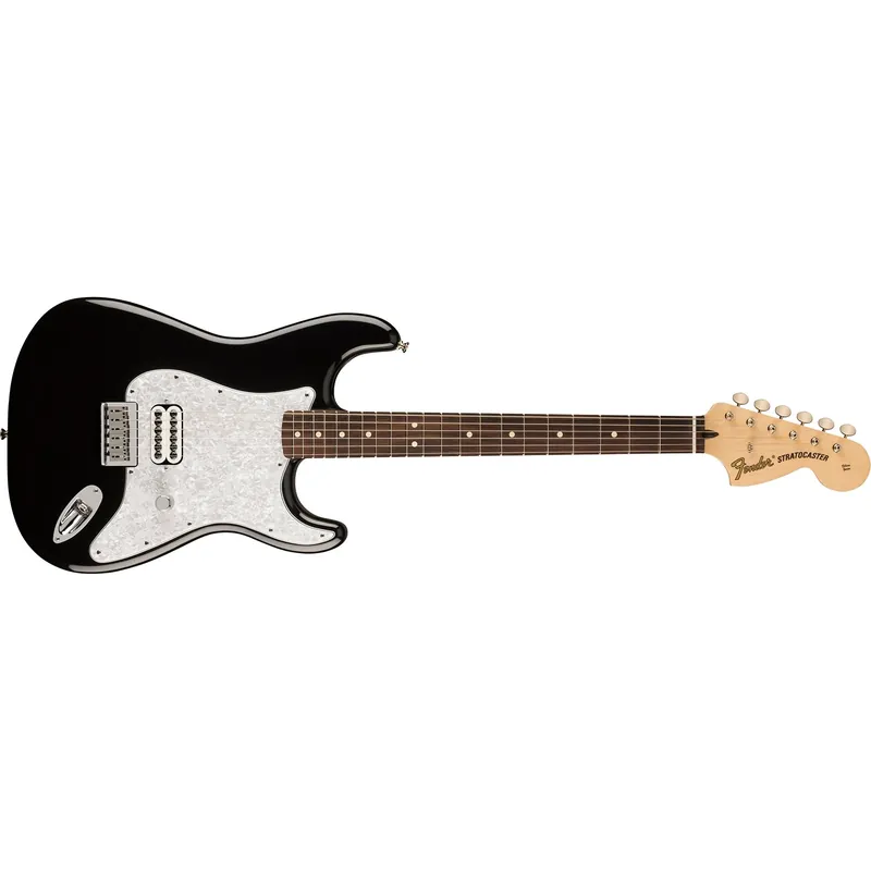 Viral Fender Limited Edition Tom DeLonge Stratocaster Guitar, Rosewood Fingerboard, Black