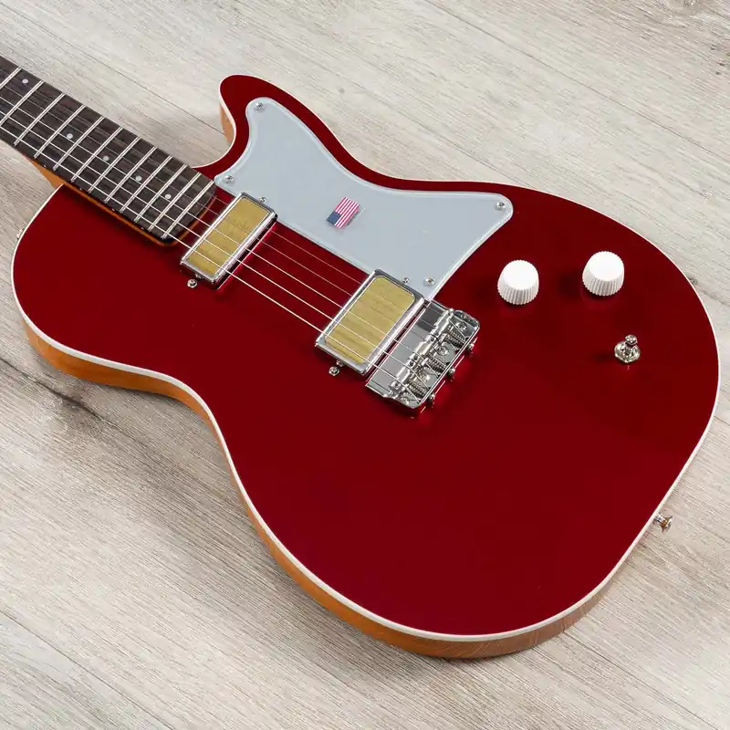Harmony Standard Jupiter Thinline Semi-Hollow Guitar, Rosewood Fretboard, Cherry Popular