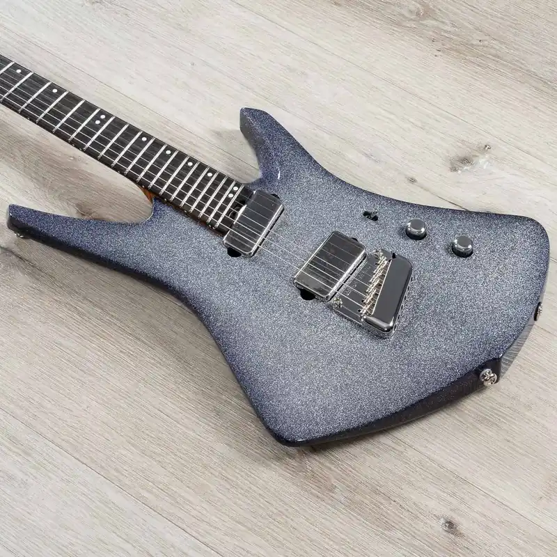 Hot Picks Ernie Ball Music Man Kaizen 6 Multi-Scale Guitar, Ebony Fretboard, Radium