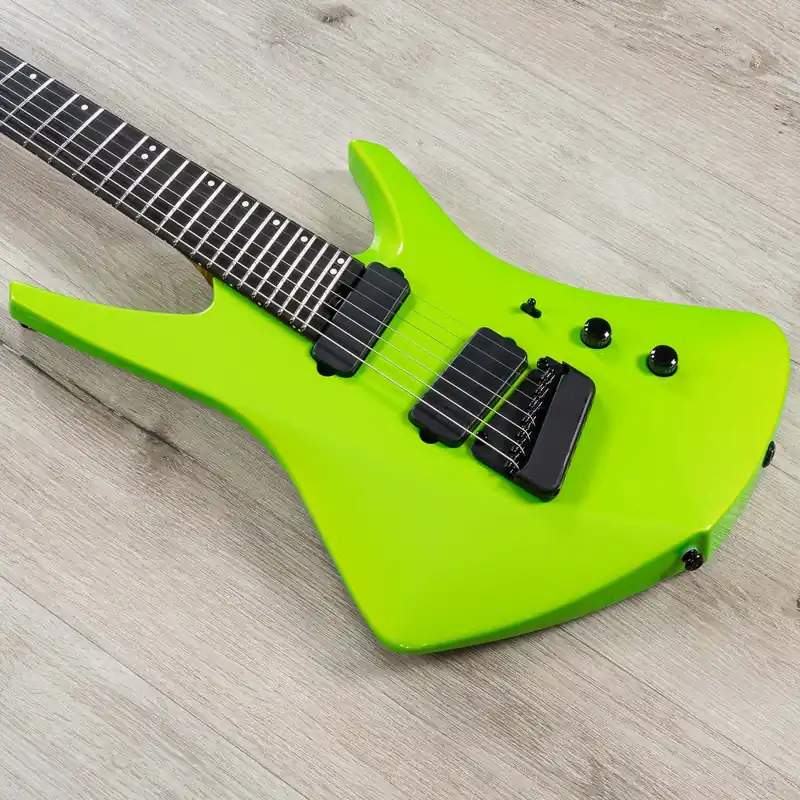 Ernie Ball Music Man Kaizen 7 7-String Multi-Scale Guitar, Ebony Fretboard, Kryptonite Price Cut