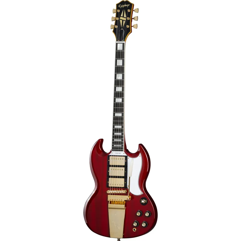 Epiphone Joe Bonamassa 1963 SG Custom Guitar, Ebony Fretboard, Dark Wine Red Affordable