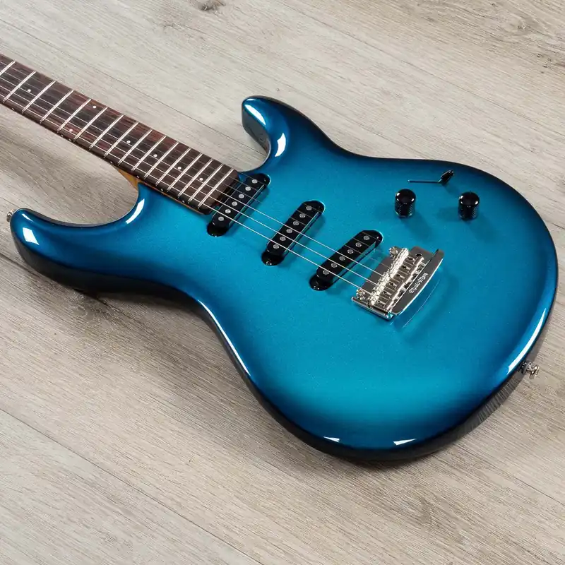 Ernie Ball Music Man Luke 4 SSS Guitar, Rosewood Fretboard, Roasted Alder Body, Diesel Blue Markdown