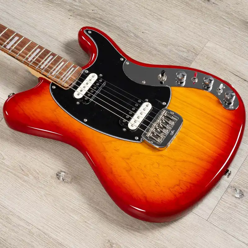 Direct From Factory G&L USA CLF Research Espada HH Passive Guitar, Caribbean Rosewood Fingerboard, Cherryburst