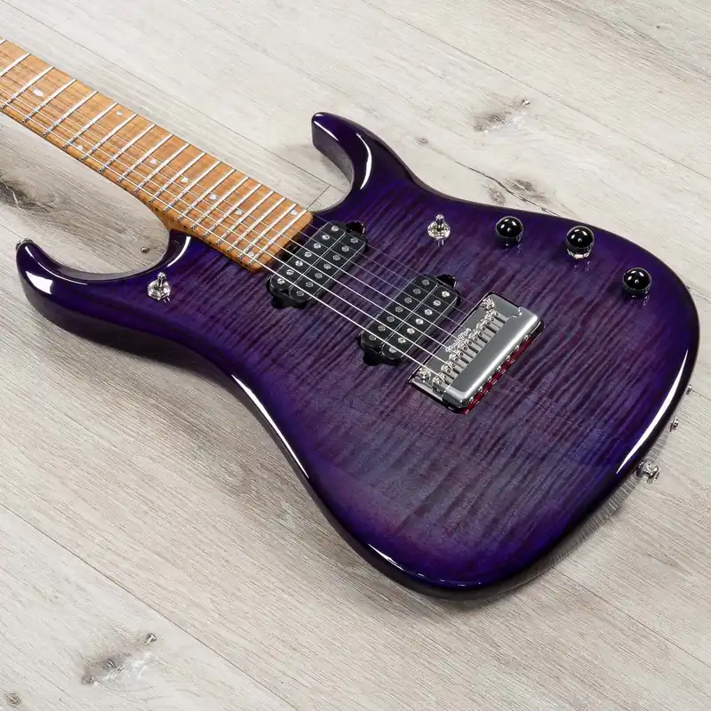 Ernie Ball Music Man John Petrucci JP15 7-String Guitar, Purple Nebula Flame Top Worldwide Shipping