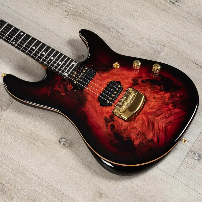 Ernie Ball Music Man Jason Richardson Cutlass Guitar, Ebony Fingerboard, Rorschach Red Save Now