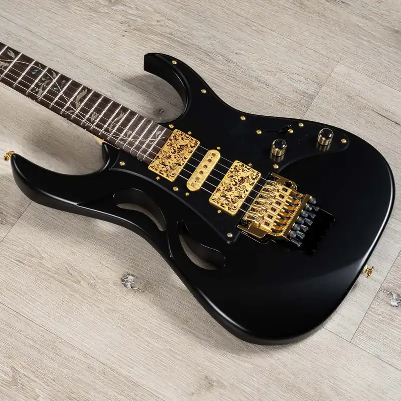 Ibanez PIA3761 PIA Steve Vai Signature Guitar, Rosewood Fingerboard, Onyx Black Editor’s Pick